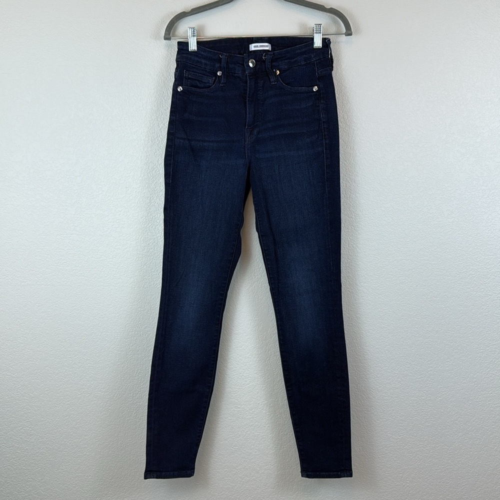 Good American Good Legs High Rise Blue Jeans Size 4 - Picture 4 of 11